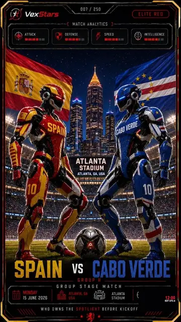Spain vs Cabo Verde VexStars card